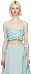 Molly Goddard Blue Lana Tank Top