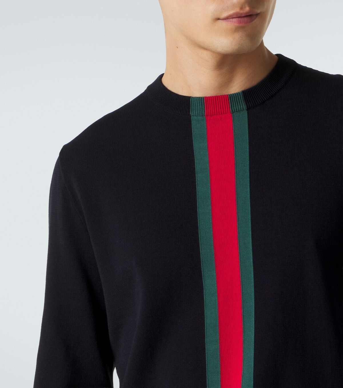 Gucci Web Stripe cotton sweater