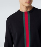 Gucci Web Stripe cotton sweater