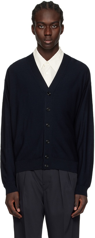 Photo: LEMAIRE Navy Twisted Cardigan
