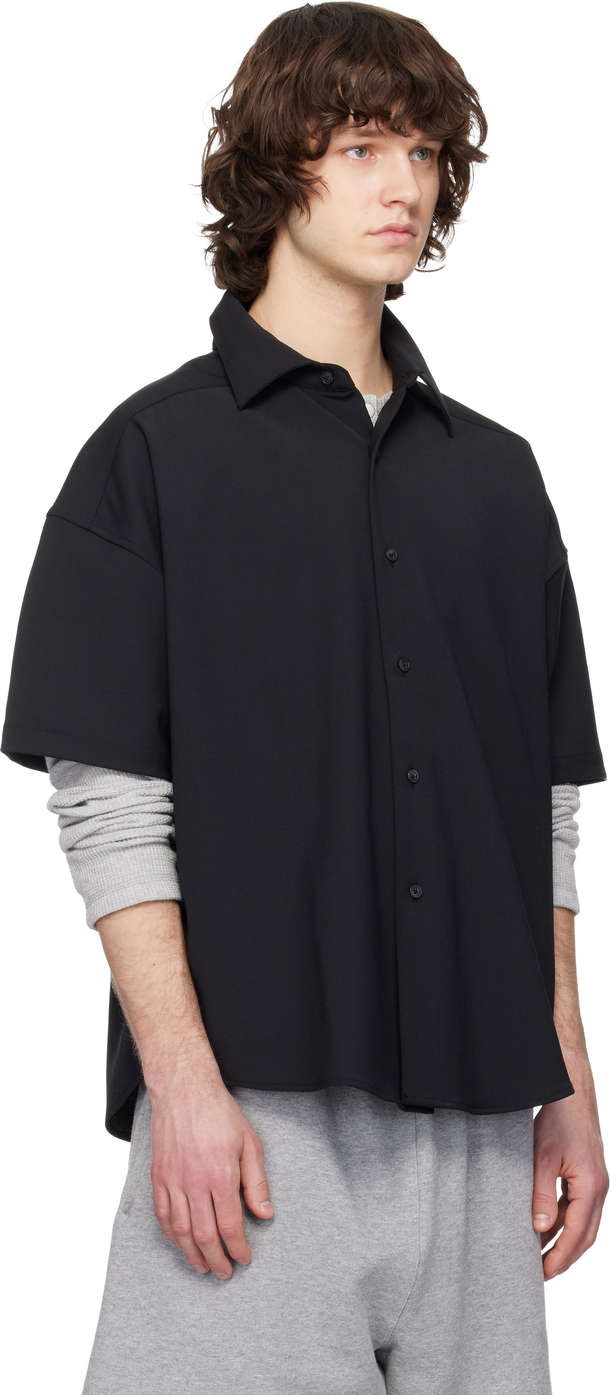 Entire Studios Black Short Sleeve Shirt