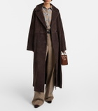 Róhe Belted suede wrap coat