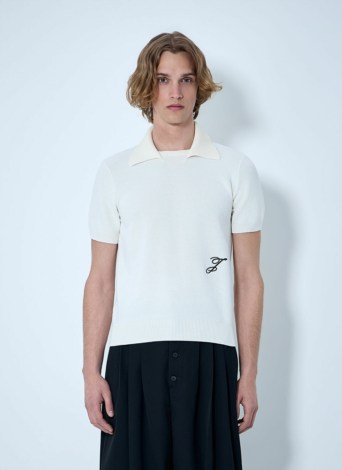 Jacquemus Ribbed Collar Knit Polo