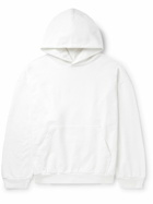 Balenciaga - Logo-Print Cotton-Jersey Hoodie - White