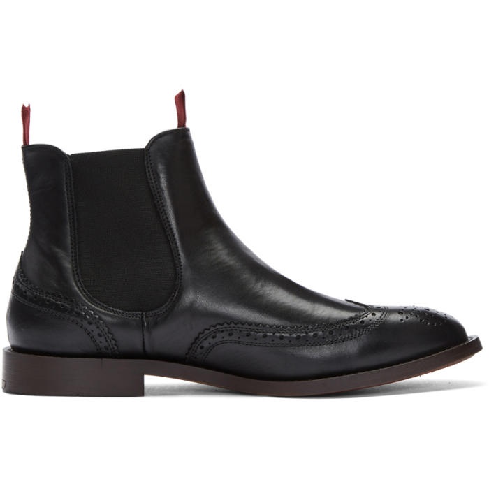 Photo: H by Hudson Black Breslin Chelsea Boots