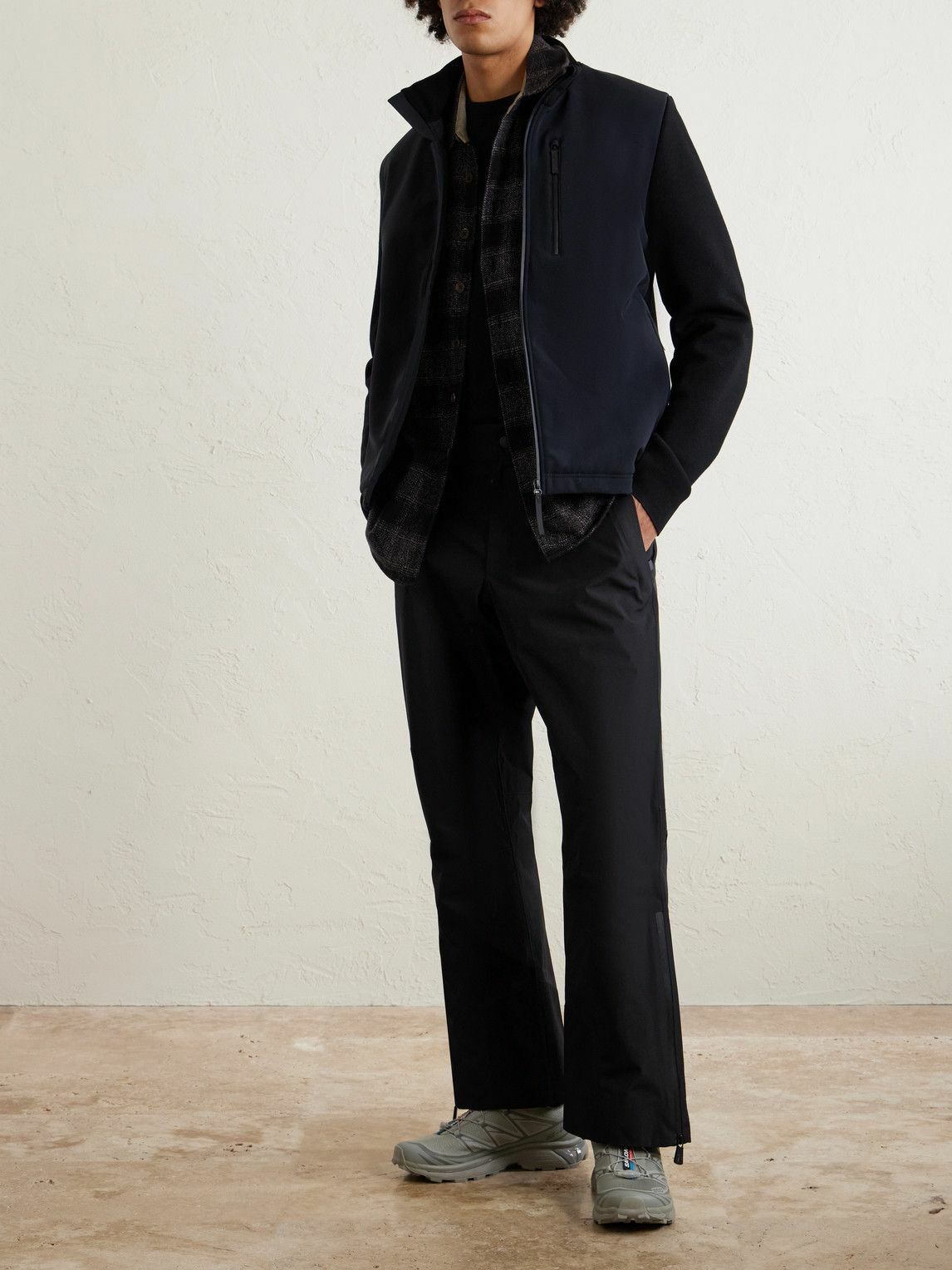 Aztech Mountain - Evan Shell and Wool Down Jacket - Black