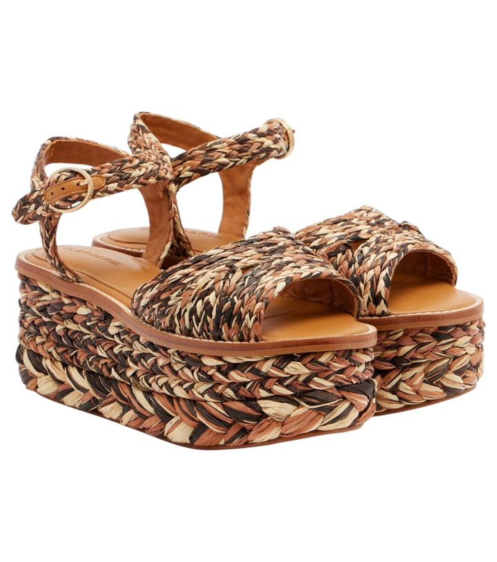 Photo: Clergerie Arty raffia platform sandals