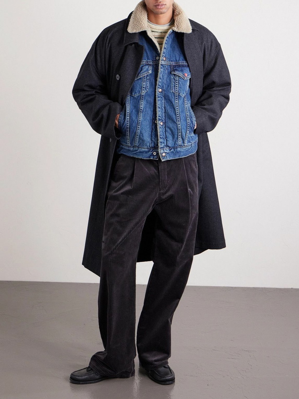 Photo: Human Made - Fleece-Lined Denim Jacket - Blue