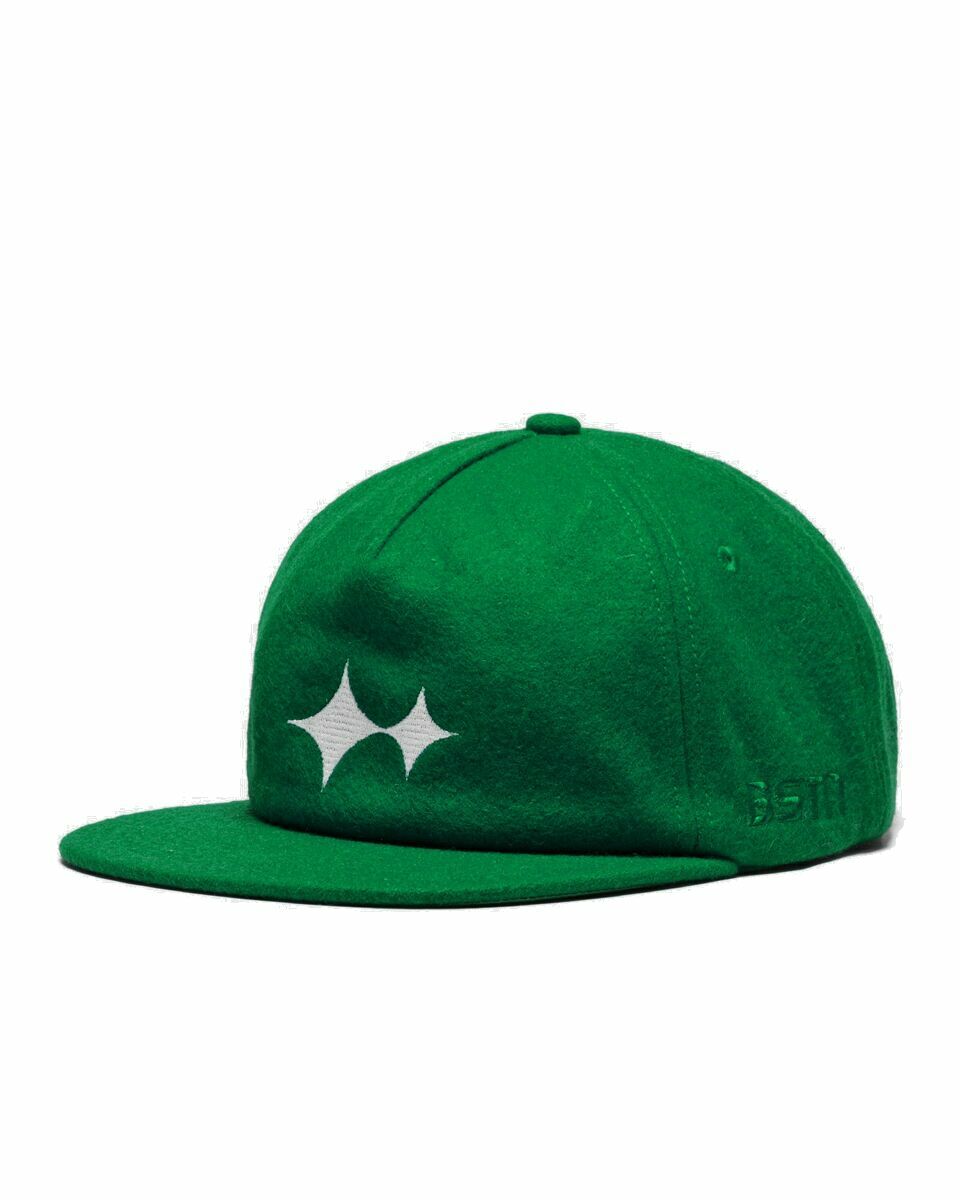Photo: Bstn Brand Logo Wool Cap Green - Mens - Caps