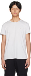 Balmain Blue Flocked T-Shirt