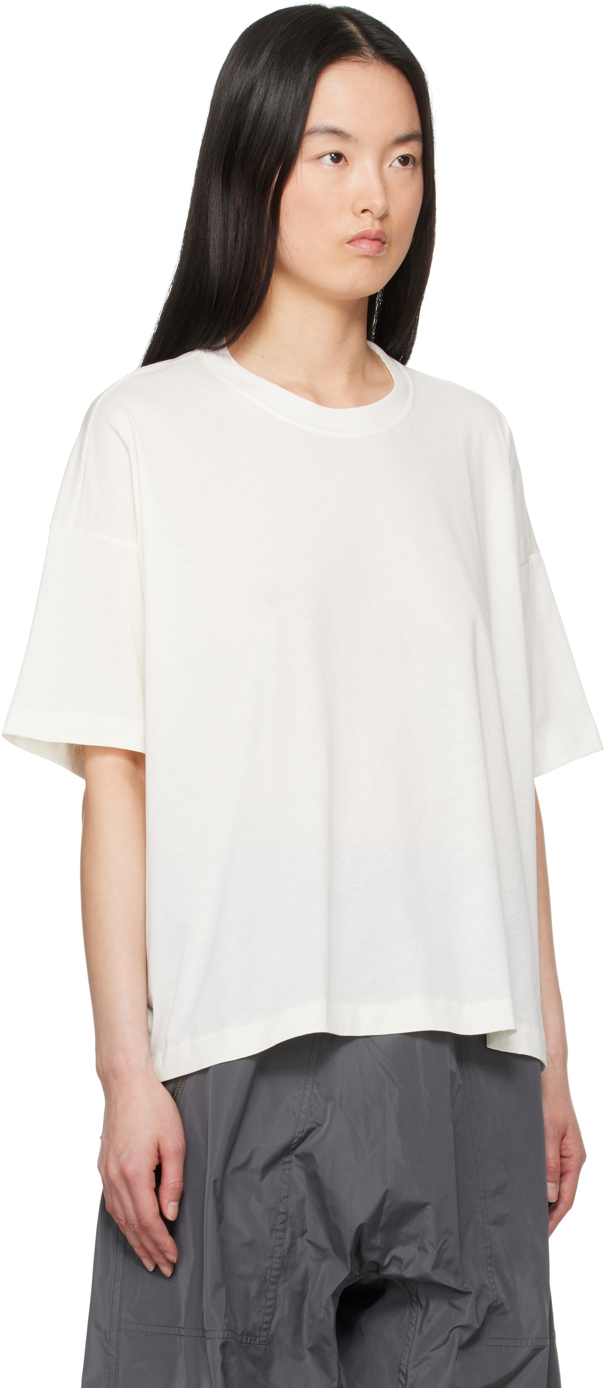 Sofie D'Hoore Off-White Tilly C-Neck Short Sleeve Oversize T-shirt