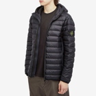 Stone Island Men's Lightweight Hooded Down Jacket in Navy Blue