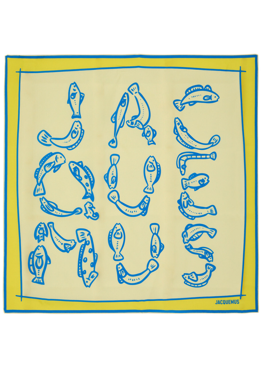 Jacquemus Le Bandana Pesco Silk Scarf - Multicoloured 1