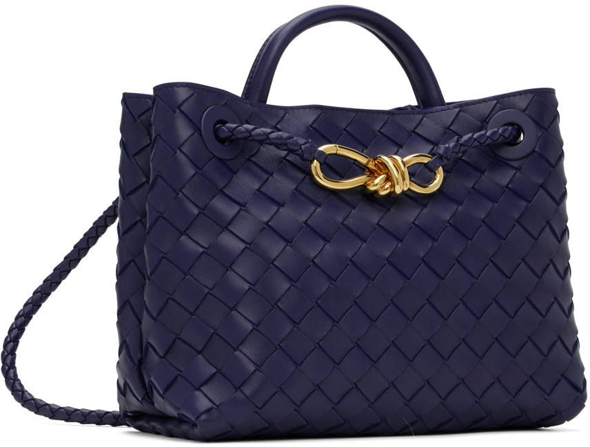 Bottega Veneta Navy Small Andiamo Bag Bottega Veneta