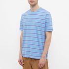 Folk Men's Multi Stripe T-Shirt in Memory Stripe