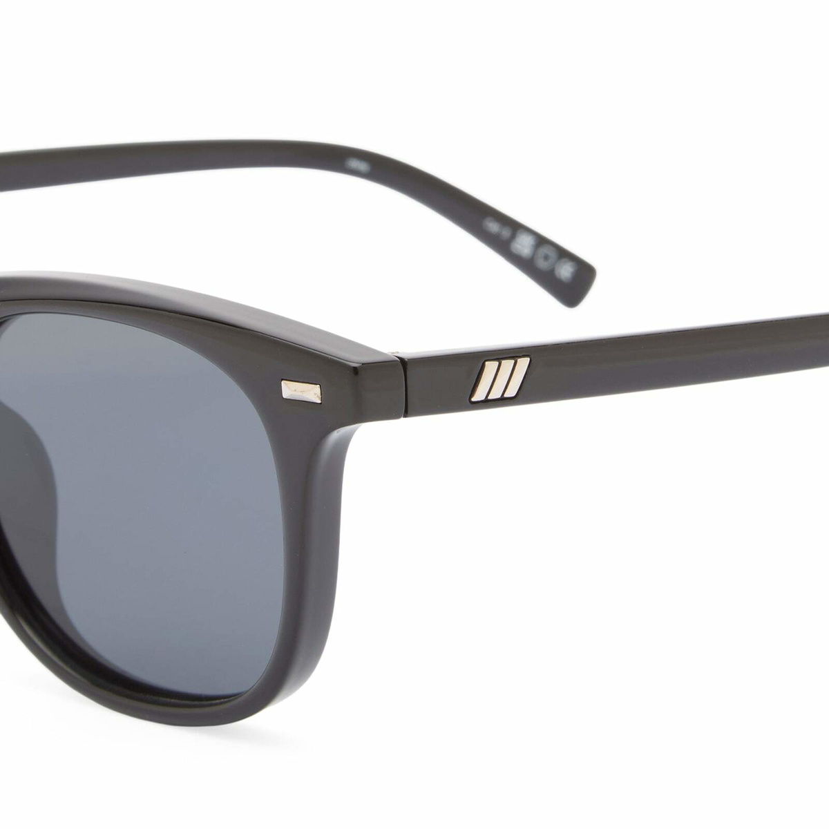 Le Specs Le Resolu Sunglasses in Black/Smoke Mono Polarized 