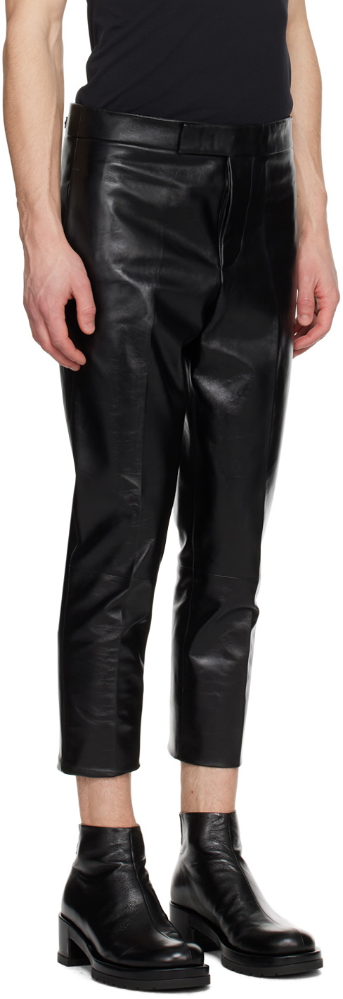 SAPIO Black Nº 7 Leather Pants