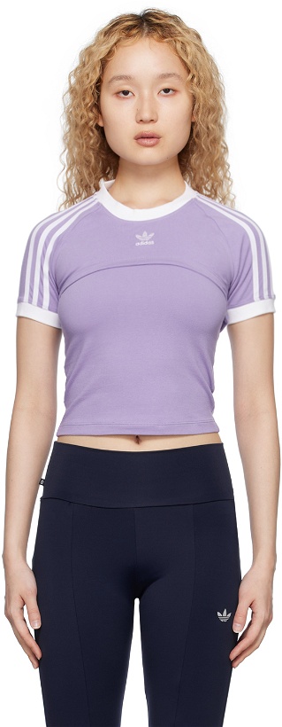 Photo: adidas Originals Purple Always Original Tank Top & T-Shirt Set