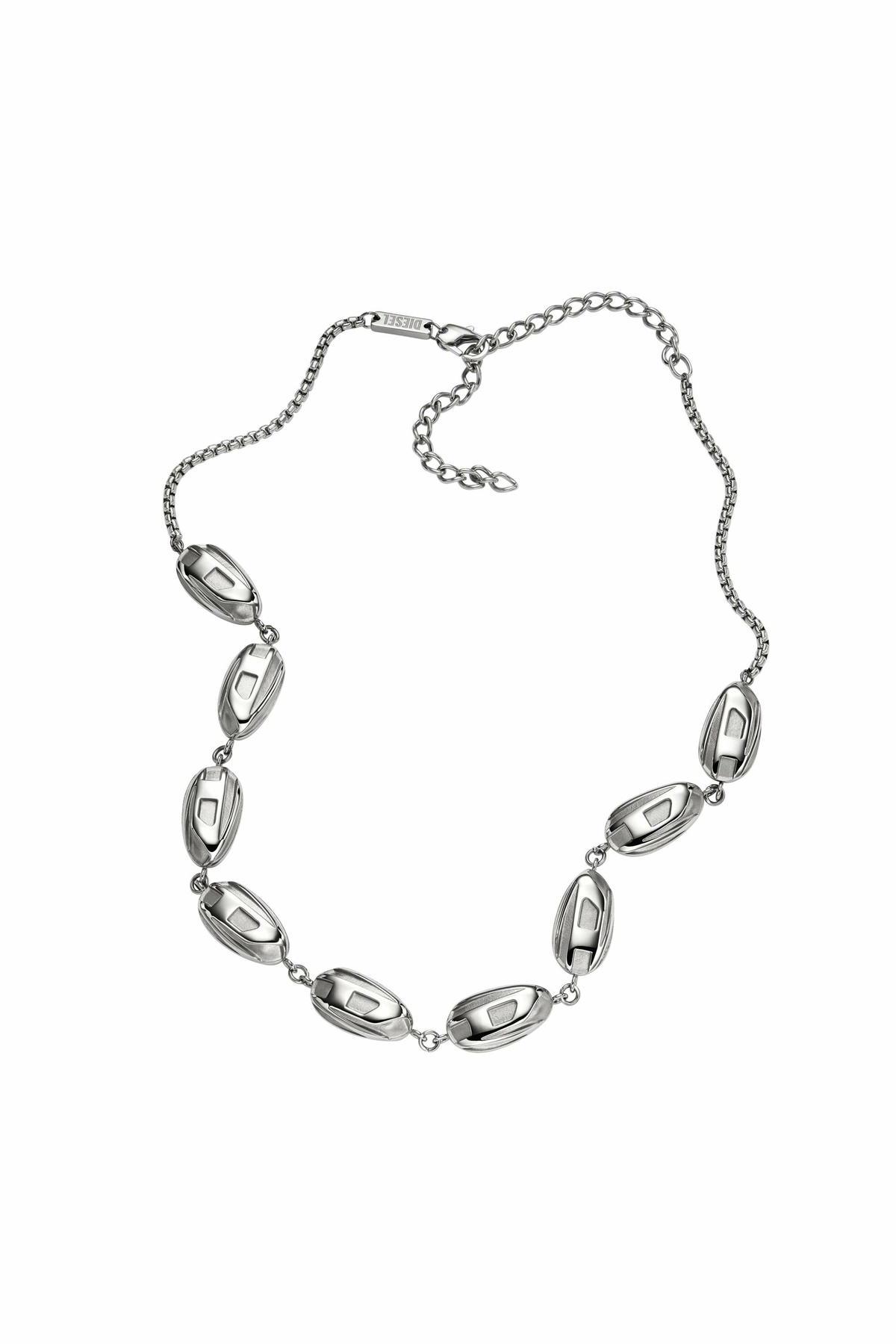 Diesel Stainless steel chain necklace - Necklaces - Unisex - Silver