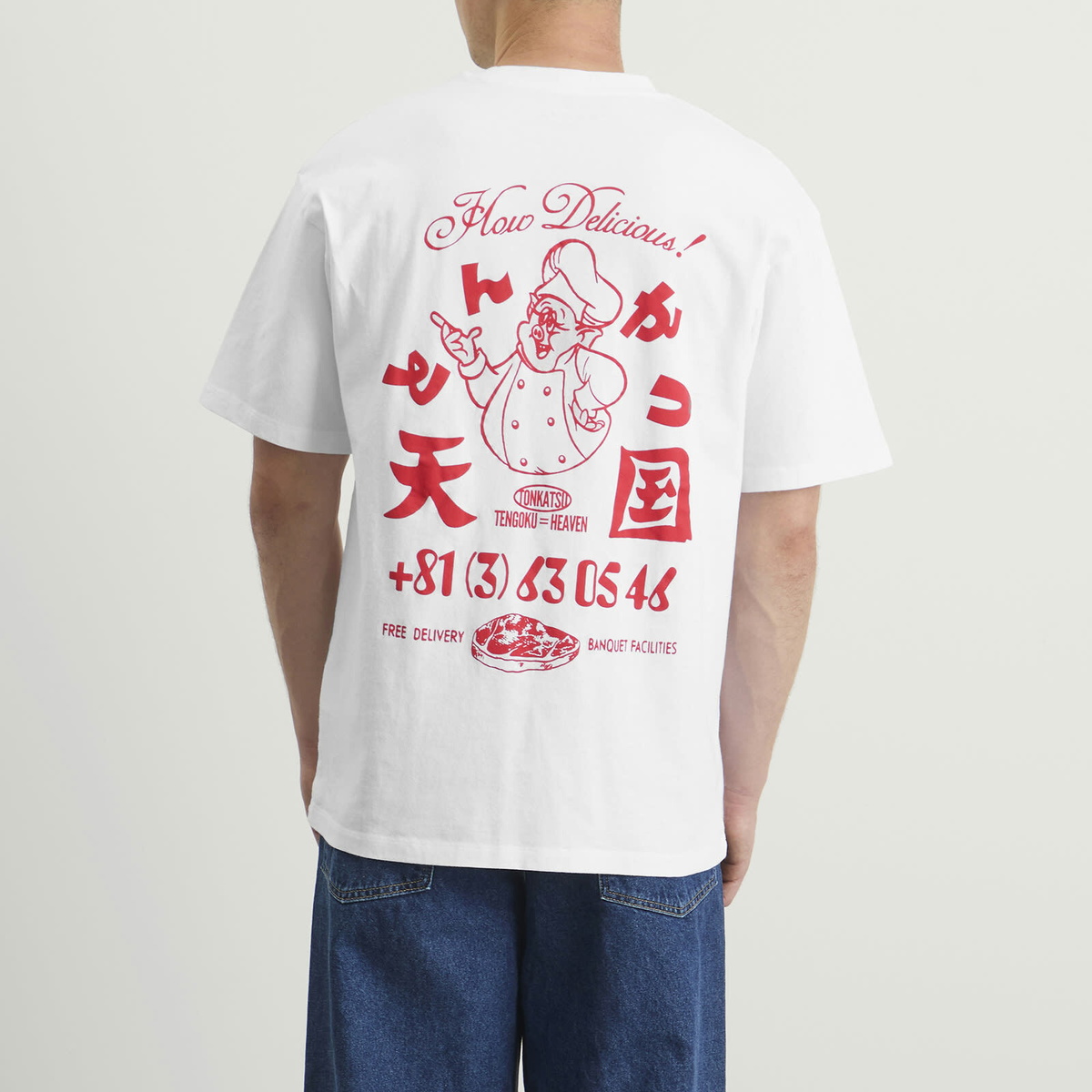 Edwin Men's Tonkatsu T-Shirt in White