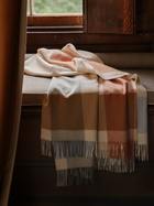Johnstons Of Elgin Block Border Wool Throw