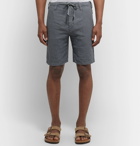 Hartford - Boy Slim-Fit Linen Drawstring Shorts - Dark gray