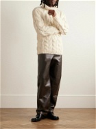 Gabriela Hearst - Ray Cable-Knit Welfat Cashmere Rollneck Sweater - Neutrals