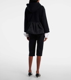 Patou Faille-trimmed cotton jersey zip-up hoodie