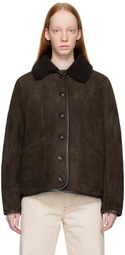 YMC Brown Brainticket Shearling Jacket