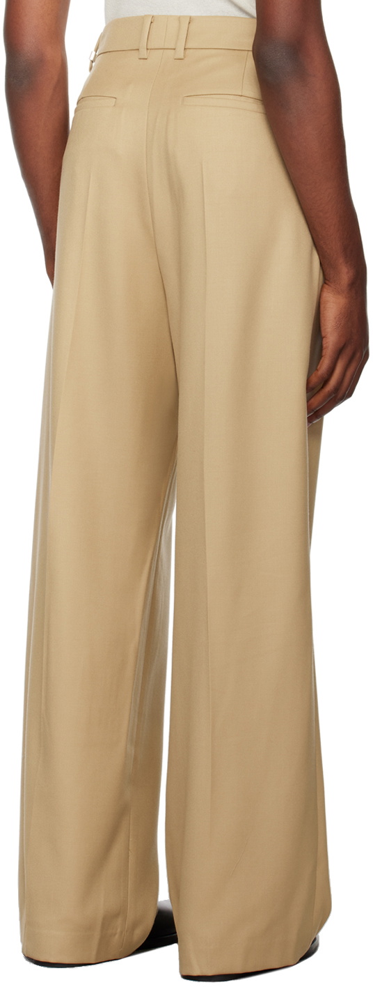 System Beige Wide-Leg Trousers System