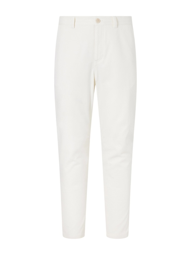 Photo: Brunello Cucinelli - Tapered Cotton And Wool-Blend Twill Chinos - Neutrals