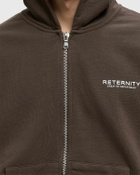 Reternity CREATIVE DEPT ZIP HOODIE Brown Mens Zipper
