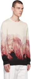 Alexander McQueen Off-White Flower Print Crewneck Sweater