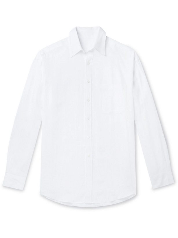 Photo: ANDERSON & SHEPPARD - Linen Shirt - White