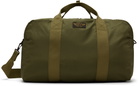 RRL Khaki Nylon Canvas Utility Duffle Bag