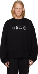 Palm Angels Black Crewneck Sweatshirt