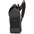 Bottega Veneta Grey Canvas Flap Backpack