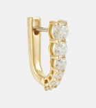 Melissa Kaye Aria U 18kt gold single earring with diamonds