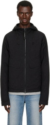 C.P. Company Black Twill Mixed Explorer Jacket