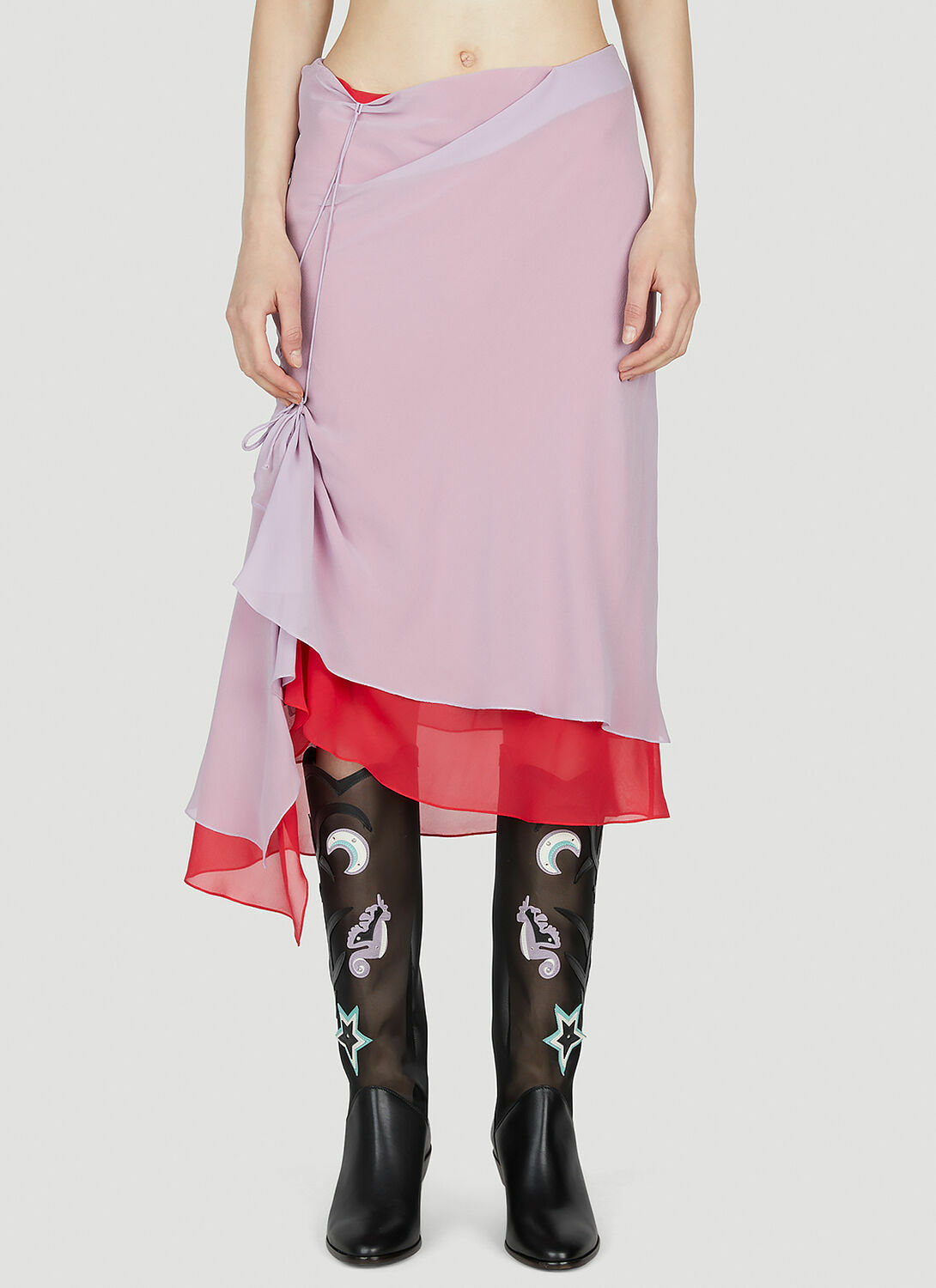 Kiko Kostadinov Mirka Layered Skirt
