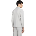 Homme Plisse Issey Miyake Grey Pleated Turtleneck