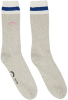 SOCKSSS Two-Pack Gray & Beige Socks