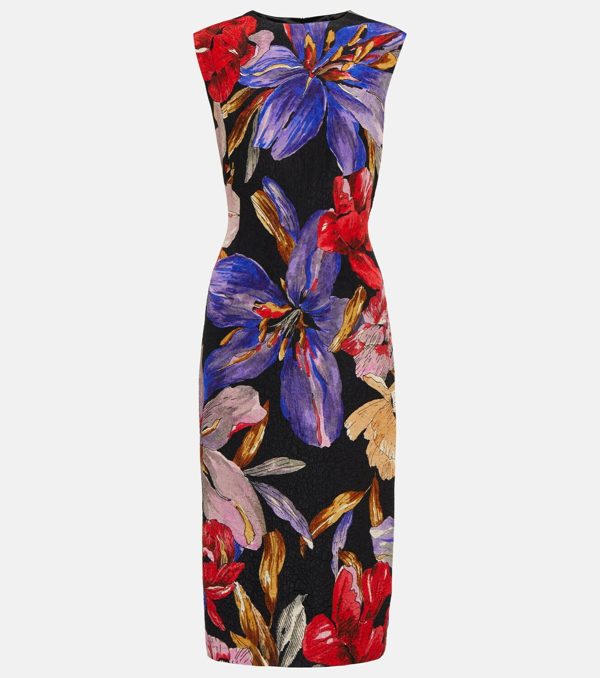 Dries Van Noten - Satin midi dress Dries Van Noten