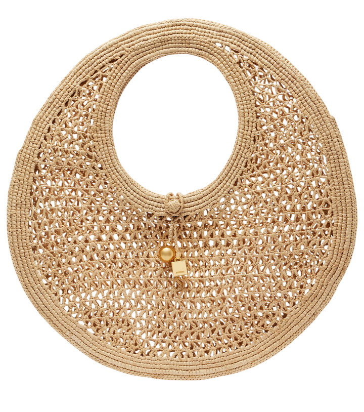 Photo: Jacquemus Spiaggia raffia top-handle bag