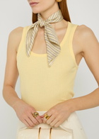 Jacquemus Le Marcel Rone Carre Cotton Tank top Yellow