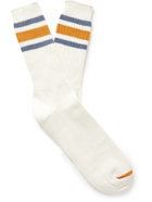 Anonymous ism - Recover Striped Ribbed-Knit Socks