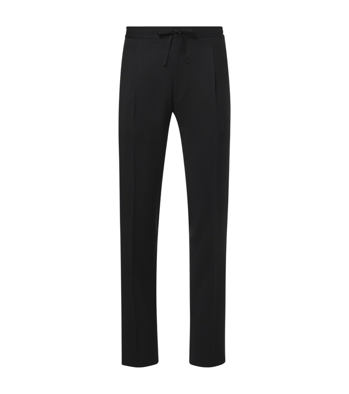 Haider Ackermann Black and White Satin Waistband Trousers Haider