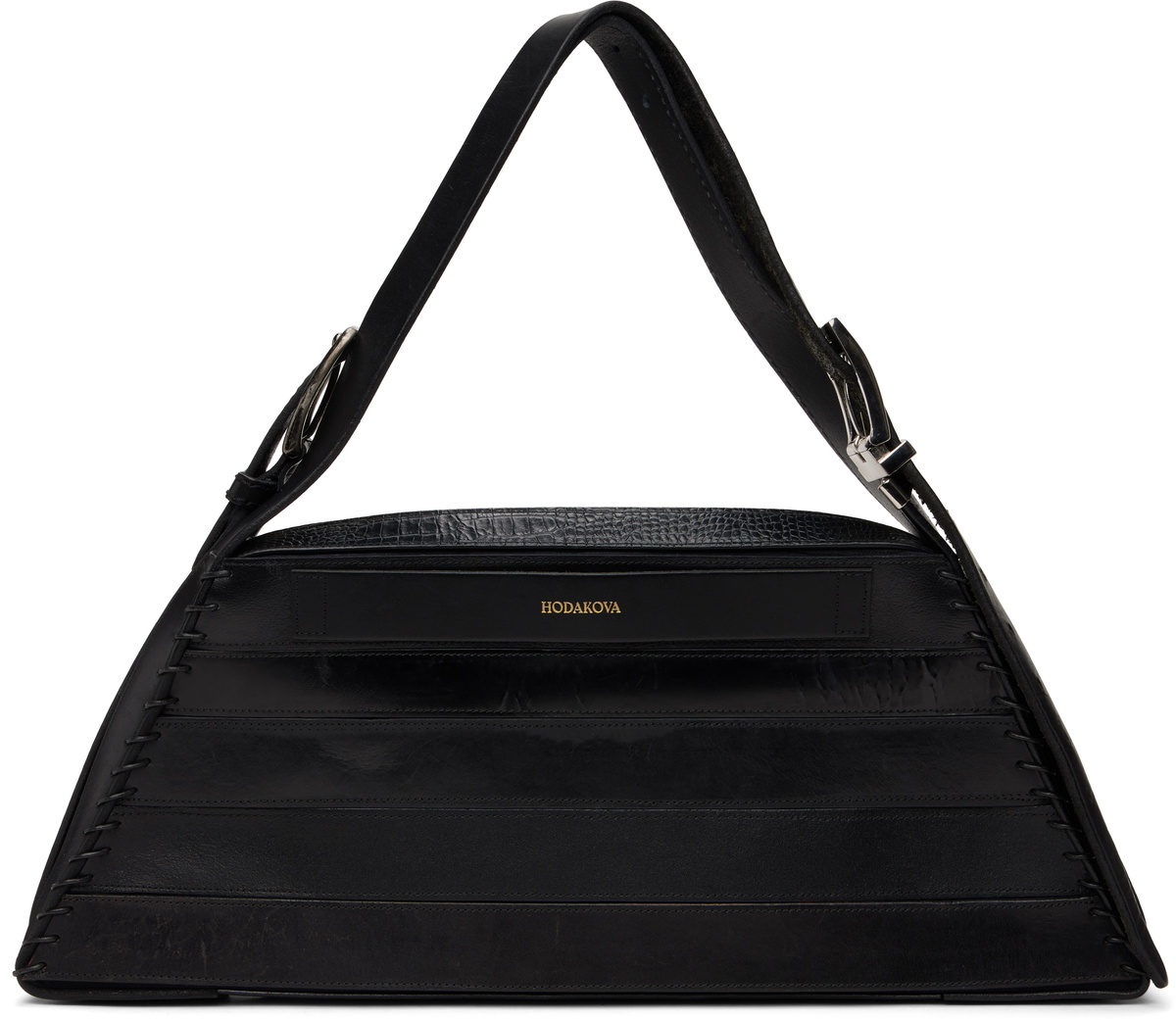 HODAKOVA Black Triangle Belt Bag HODAKOVA
