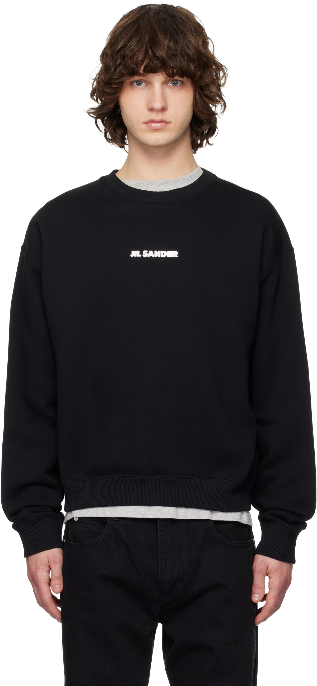 Jil Sander Black Logo Sweatshirt