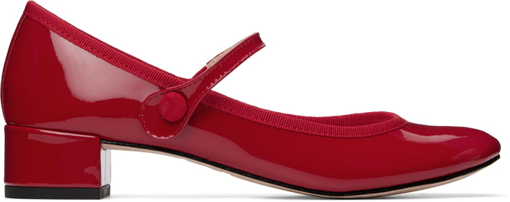 Photo: Repetto Red Rose Mary Jane Heels